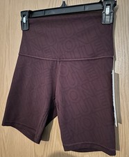 NWT Limited Edition Lululemon Align Shorts 6    Lunar Rock / White Opal in Sz 4