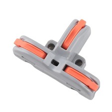 ⊹Gray 20Pcs Quick Terminal Block Wire Connector TShaped PushType Wiring Splitter