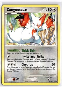 Zangoose 66/127 Platinum Base Set Uncommon