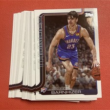 Topps Brooks Barnhizer 2025 Oklahoma City Thunder Rookie Lot of 18 Cards