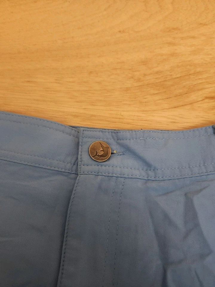 Pantalones Cortos Reel Legends Para Hombre Talla 38x9 Azul Carga Exterior Nylon Pesca Senderismo Foto 4 de 4