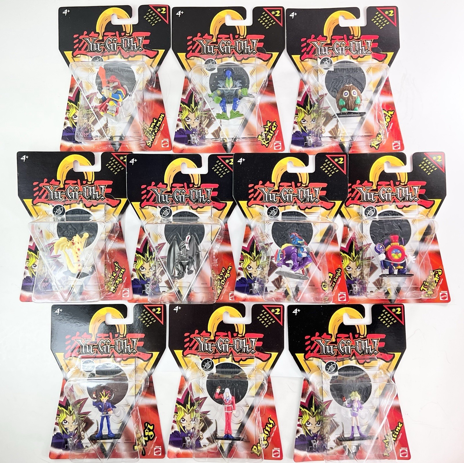 Mattel  Yu-Gi-Oh 2002 Action Figure Series #2 All 10 Sealed 2" Figures Complete