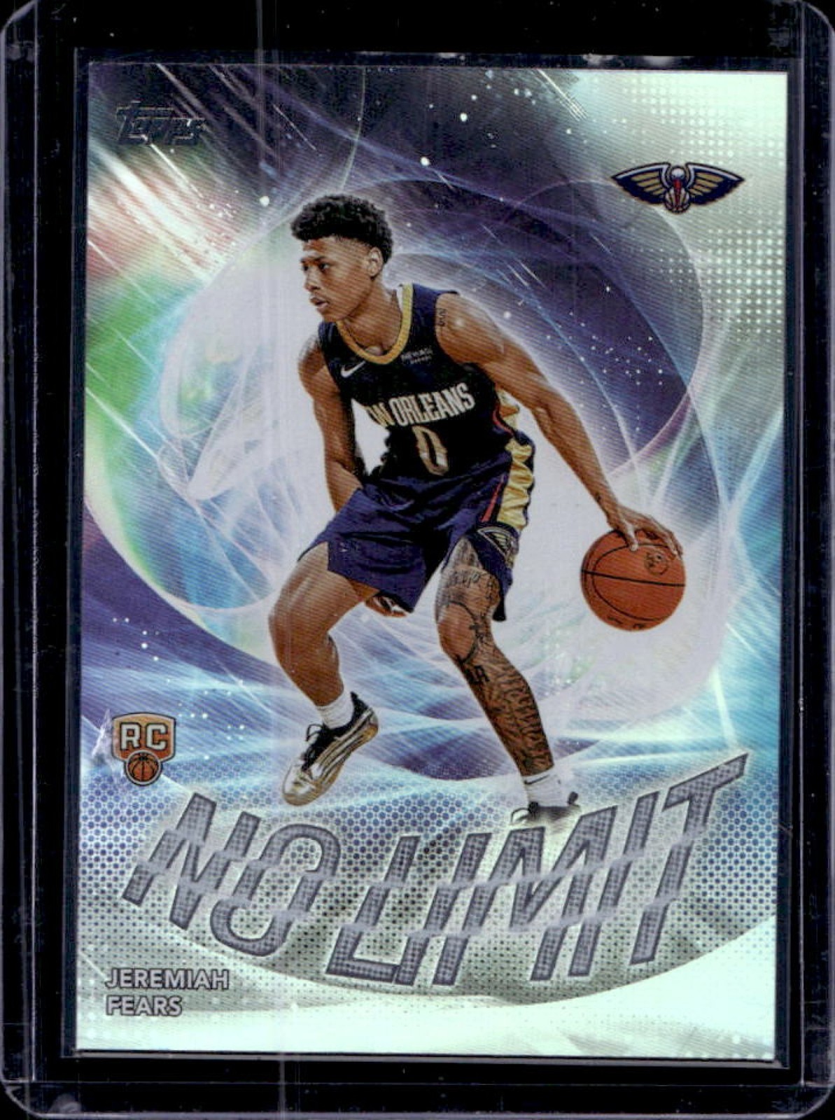 2025-26 Topps Jeremiah Fears No Limit RC Rainbow Foil #NL-7 Pelicans