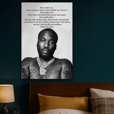 Meek Mill (Respect the Game) Lyric Poster