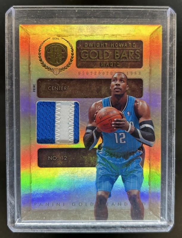 2010-11 Panini Gold Standard Dwight Howard Bars Patch Prime #/25 Magic