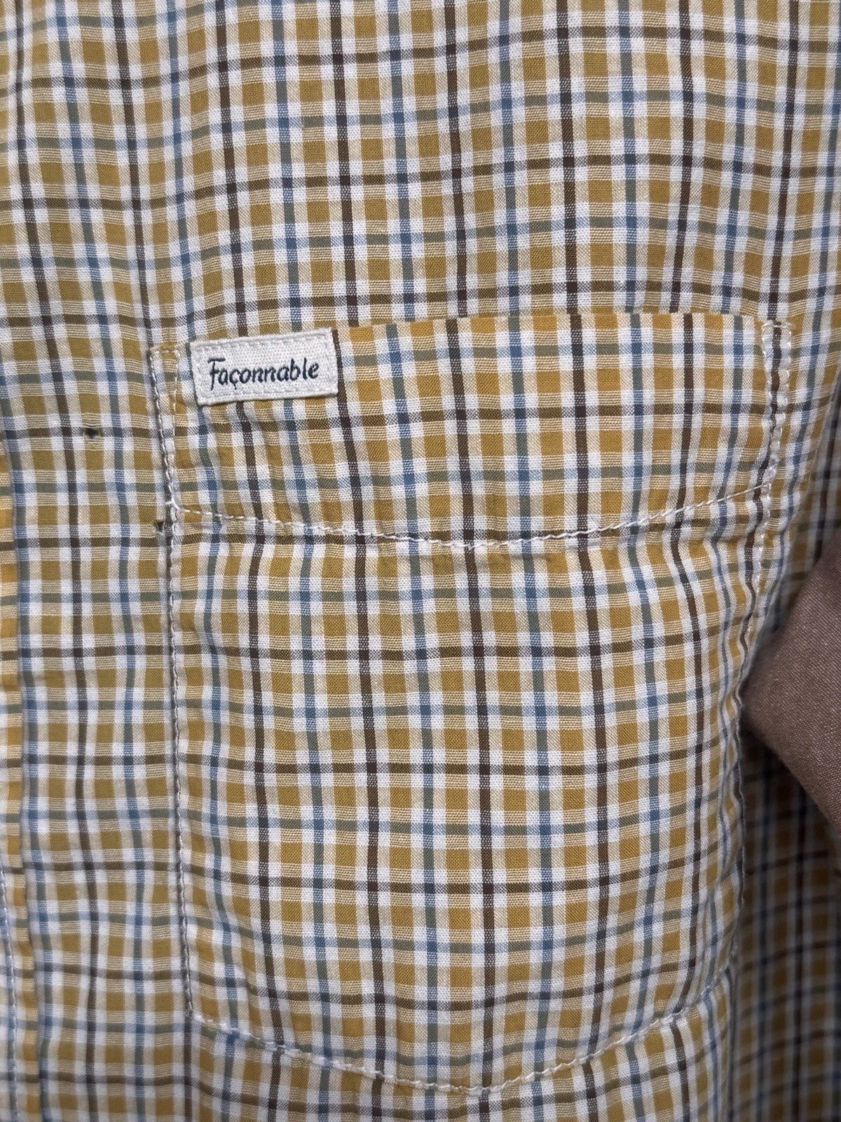 Faconnable Button-Up Shirt Men's Solid Long Sleev… - image 2