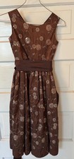 Girls Semi Formal Long Dress Copper Size 7 Dimples Los Angeles USA Made GUC fall