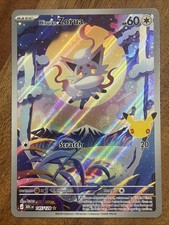 Pokemon TCG Hisuian Zorua 145/128 Me: Illustrazione 30° Celebrazione Carta Rara NM
