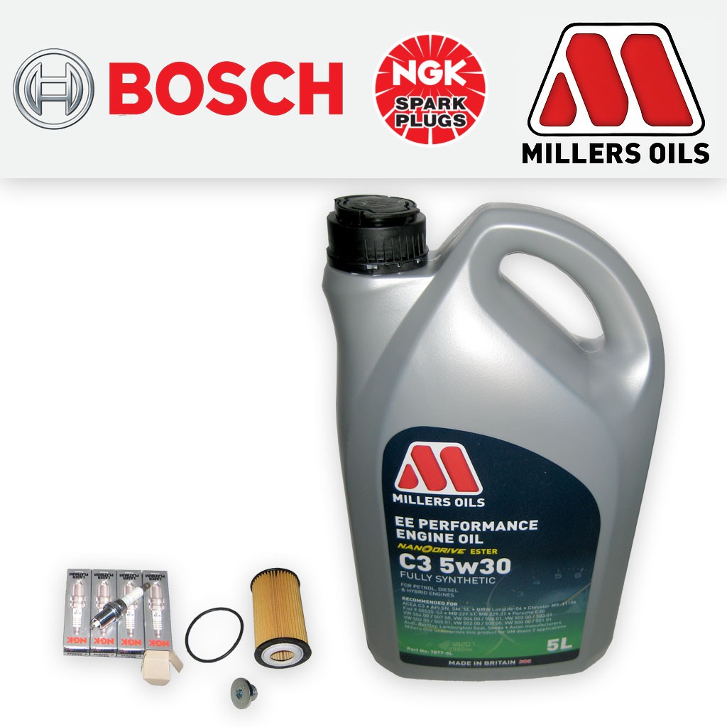 SERVICE KIT for OPEL VAUXHALL ASTRA J MK6 1.6 TURBO A16LET OIL FILTER PLUGS +OIL