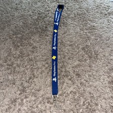 Playstation Plus Sony Playstation 4 PS4 Blue Lanyard Key Chain Clip Holder Promo