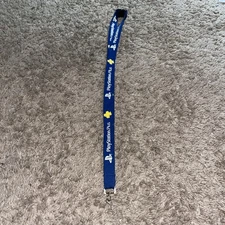 Playstation Plus Sony Playstation 4 PS4 Blue Lanyard Key Chain Clip Holder Promo