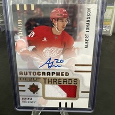 24-25 Ultimate Collection Autographed Debut Threads /199 Albert Johansson