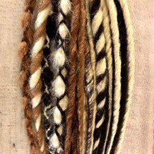 20 SE Blonde and Brown Mix Dreads Dreadlocks Hair Extensions