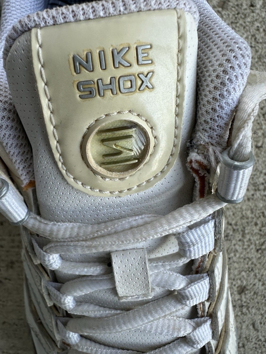 Nike Shox NZ White Silver Mens Size 12 Running Shoes 366363-111 SB0 Nike Shox NZ SL White Metallic Silver Sneakers Shoes 366363  main image 4