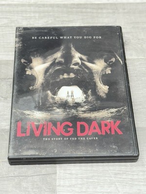 Living Dark DVD (2019) HORROR MOVIE The Story Of Ted The Caver Used Good Cond