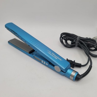 BaBylissPRO Nano Titanium Flat Iron Hair Straightener Blue Works