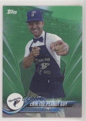 2018 Topps Pro Debut Green 87/99 Erik the Peanut Guy #165 2d7