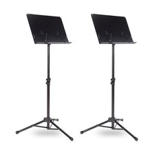 Musician's Gear Tripod Orchestral Music Stand Regular Black 2 Pack