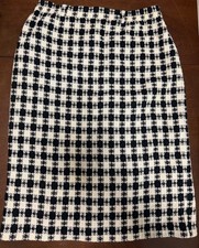 90's vintage houndstooth pencil skirt