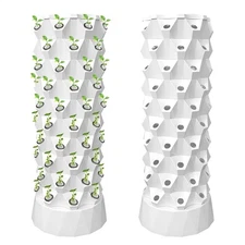 10 Layer 80Pot Vertical Hydroponic System Tower Garden Aeroponics Home Grow Kit