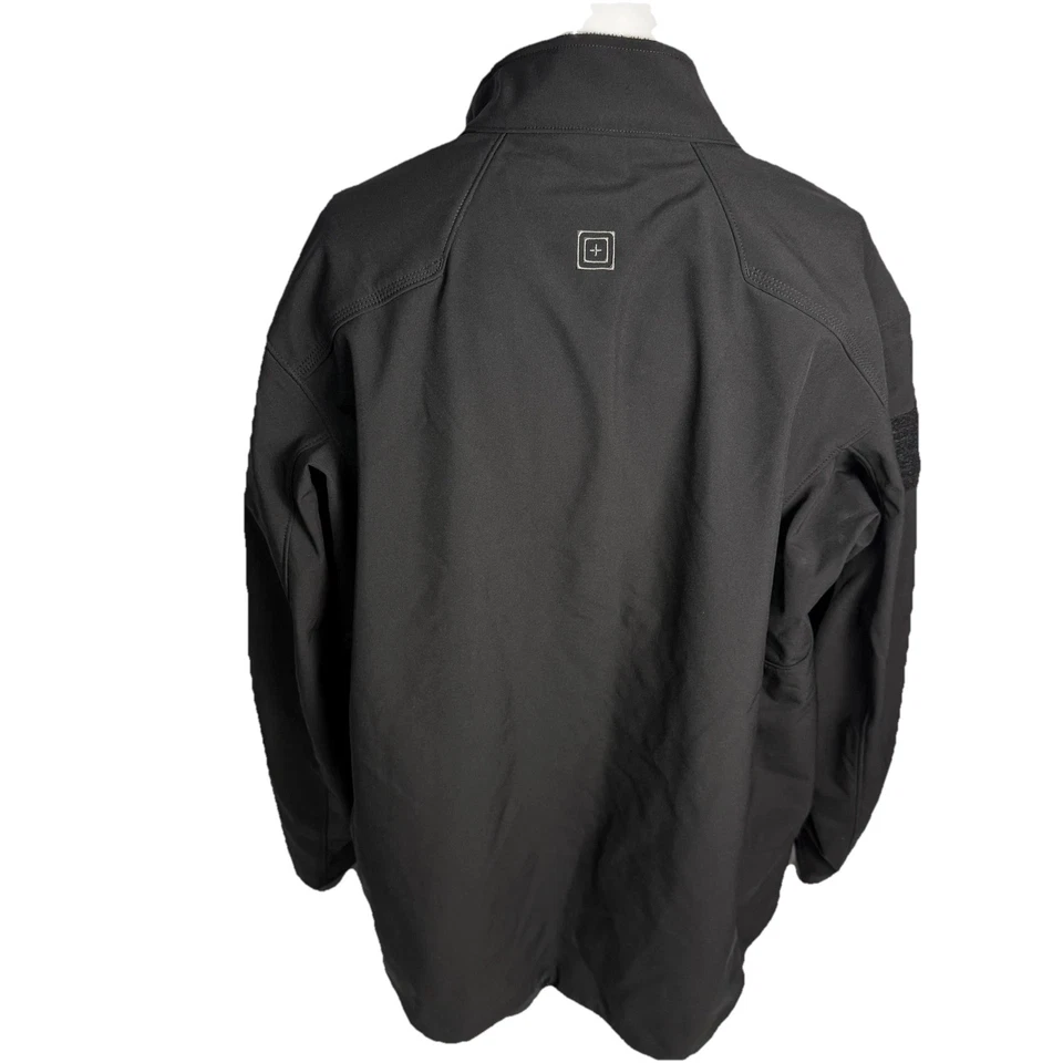 Jacket 5.11 Tactical Softshell Men's XL Black Water Resistant Zip - Image 4 of 4