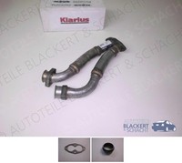 Auspuff Hosenrohr/Flex + Dichtungen für Mercedes W123 230E + CE + TE 1980-1985