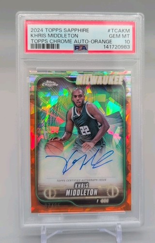 2024 Topps Chrome Sapphire Basketball Khris Middleton #TCA-KM
