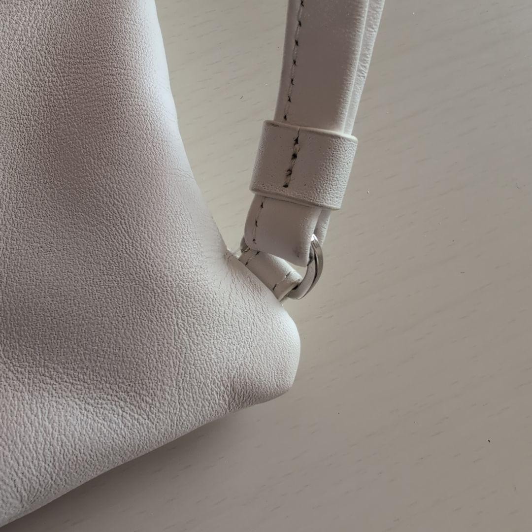 Agnes B White Drawstring Backpack Excellent - image 9