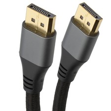 Pro Metal DisplayPort Cable v1.2 Male Plug to Plug Video GOLD 4K 60Hz Braided 2m