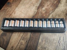 Snap on tools 13 pc 1/2" 6-Point shallow Socket Set 12-24 mm 313TWMYA £320RRP