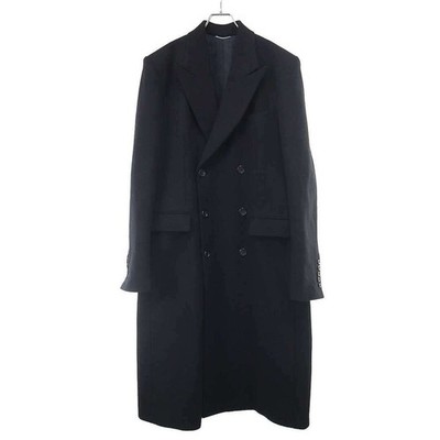 JOHN LAWRENCE SULLIVAN 25aw MELTON DOUBLE BREASTED CHESTERFIELD COAT Used MESC-0