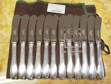 Lot 12 Couteaux A Beurre CHRISTOFLE Modele Cluny Argenterie 66VitB 29/10