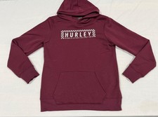 Hurley Pullover Hoodie Boys Youth Extra Large XL 18/20 Maroon Sweatshirt