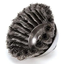 Weiler 97427 Cup Wire Brush, Threaded Arbor, 3-1/2"