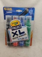Crayola Classics Extra Large Project Poster Markers Pack of Four.