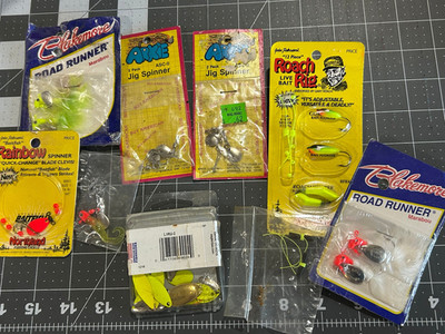 Vintage Mixed Lot of Blakemore Road Runner & Roach Rig Jig Spinners