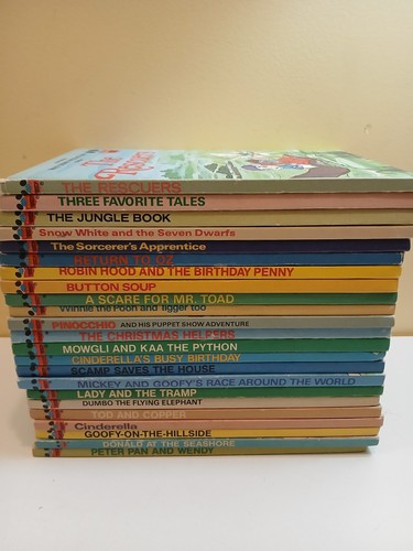Disney Wonderful World Of Reading Book Club Lot of 23 Books Vintage 70/80s -S