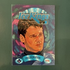 1993-94 Donruss - Ice Kings Felix Potvin #6 EX - Toronto Maple Leafs