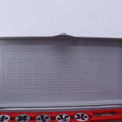 Vintage Sears Craftsman Kromedge 41pc Tap & Adjustable Die Set 9