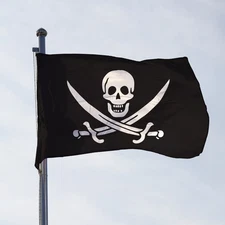 AGAS MFG Calico Jack Rakham Pirate Flag – Multiple Sizes