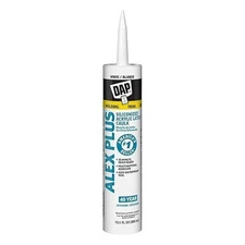 DAP INC 18152 10.1oz White Alex Plus Acrylic Latex Caulk with Silicone