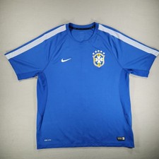 Nike Brazil National 2014/2015 Football Soccer Training Jersey Sz XL