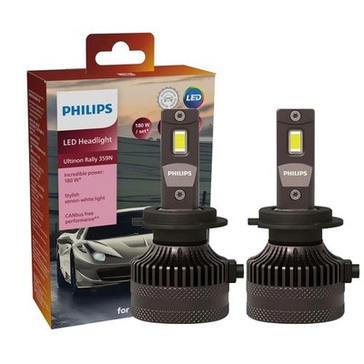 Philips Ultinon Rally 3590 LED H4 H7 H11 15000LM HB3 9005 HB4 9012 HIR2 H1 6500K
