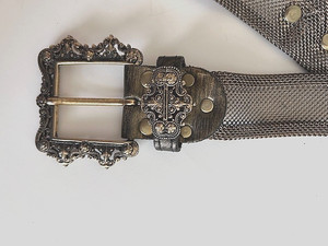 Vintage Women\'s Sand Castle USA Silver Metal Mesh Rhinestone Belt RARE **READ** Sand Castle | Accessories | Vintage Womens Sand Castle Usa  main image 4