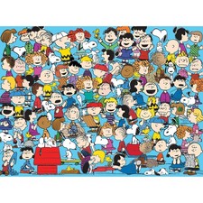 Peanuts Cast of Characters Adult 1000 Piece Jigsaw Puzzle RoseArt Puzzle for