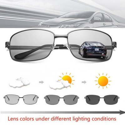 Sonnenbrille Polarisiert Herren Nachtfahrbrille UV400 Photochrome Fahren Brillen