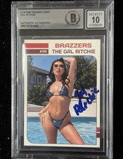 Gal Ritchie Custom Trading Card Beckett Slabbed Autograph Grade 10