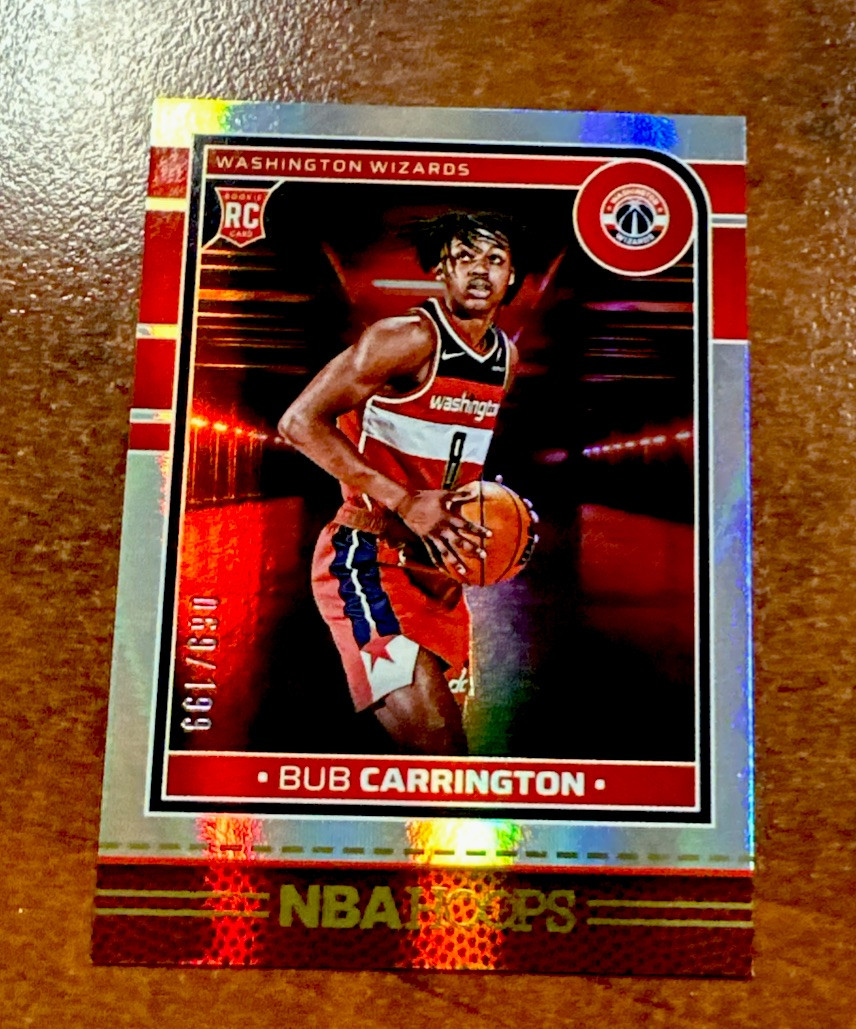 2024-25 Panini NBA Hoops Premium Box Set BUB CARRINGTON #244 Rookie FOIL /199
