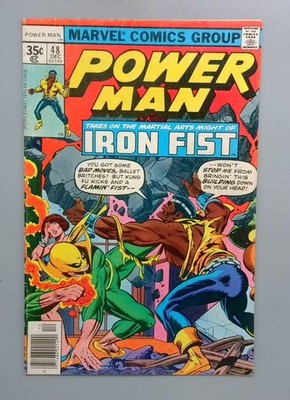 Power Man #48 First Meeting Between Iron Fist and Power Man Marvel 1977 Copy2