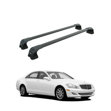 For Mercedes S-class W221 2005-2013 Roof Rack Cross Bars Fix Point Black